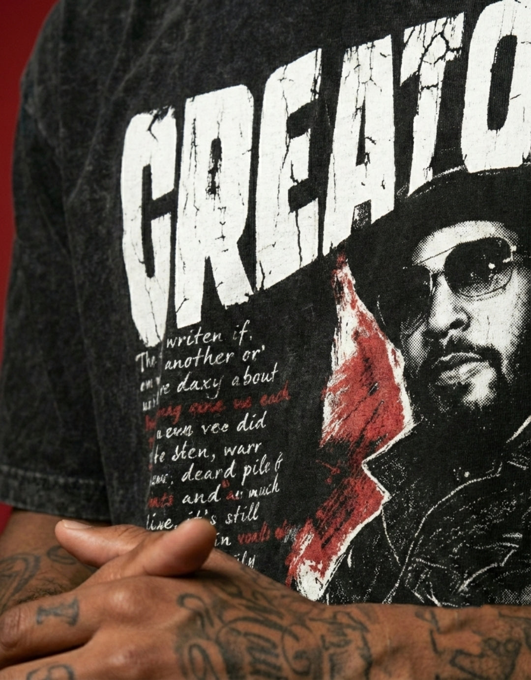 Creator Unisex Acid Washed Oversized Tee